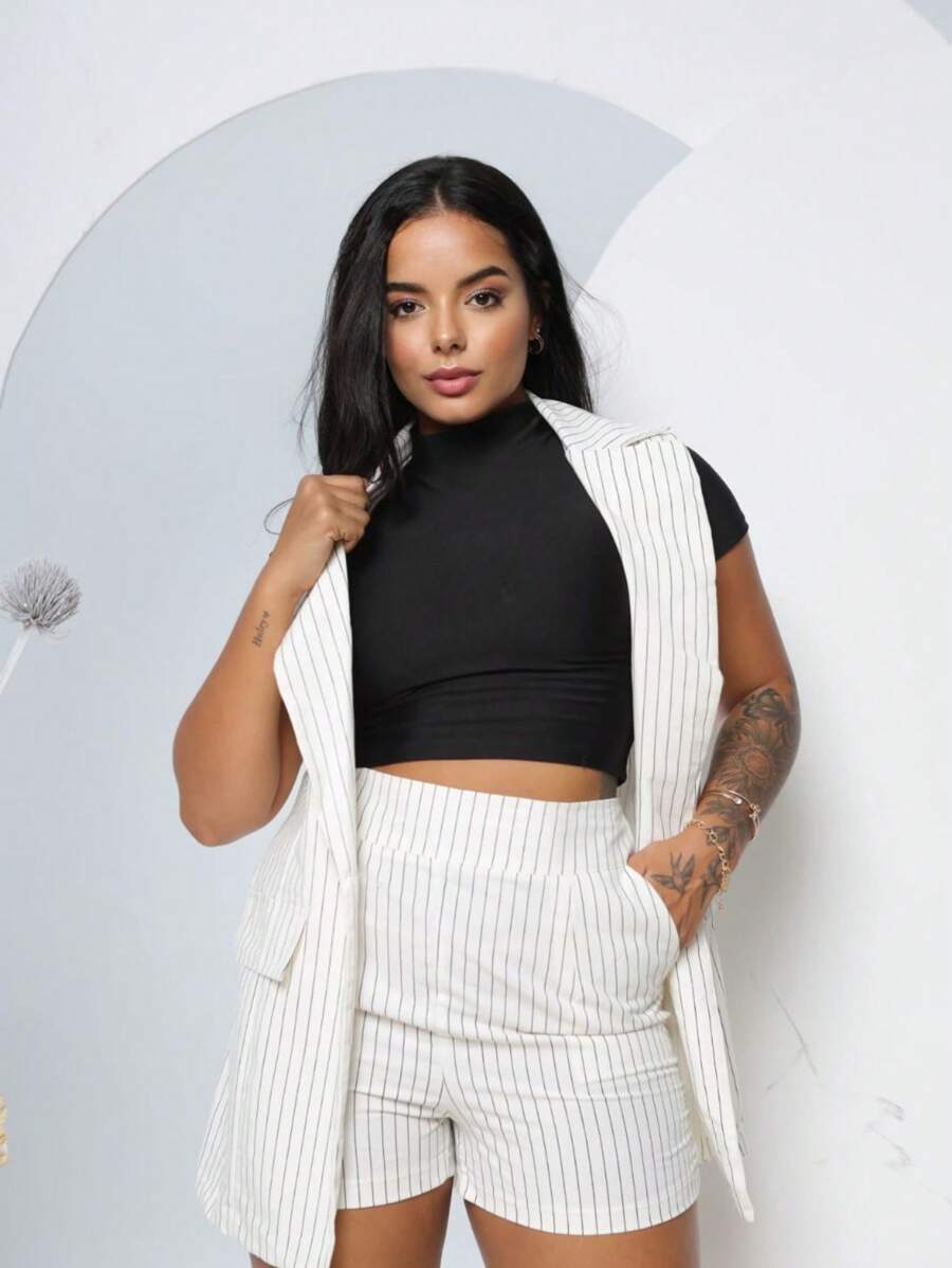 Women Two-Piece Outfits - 白色 - 查看 1