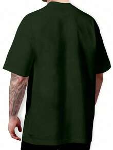 Men T-Shirts - xanh quân đội - Xem 2