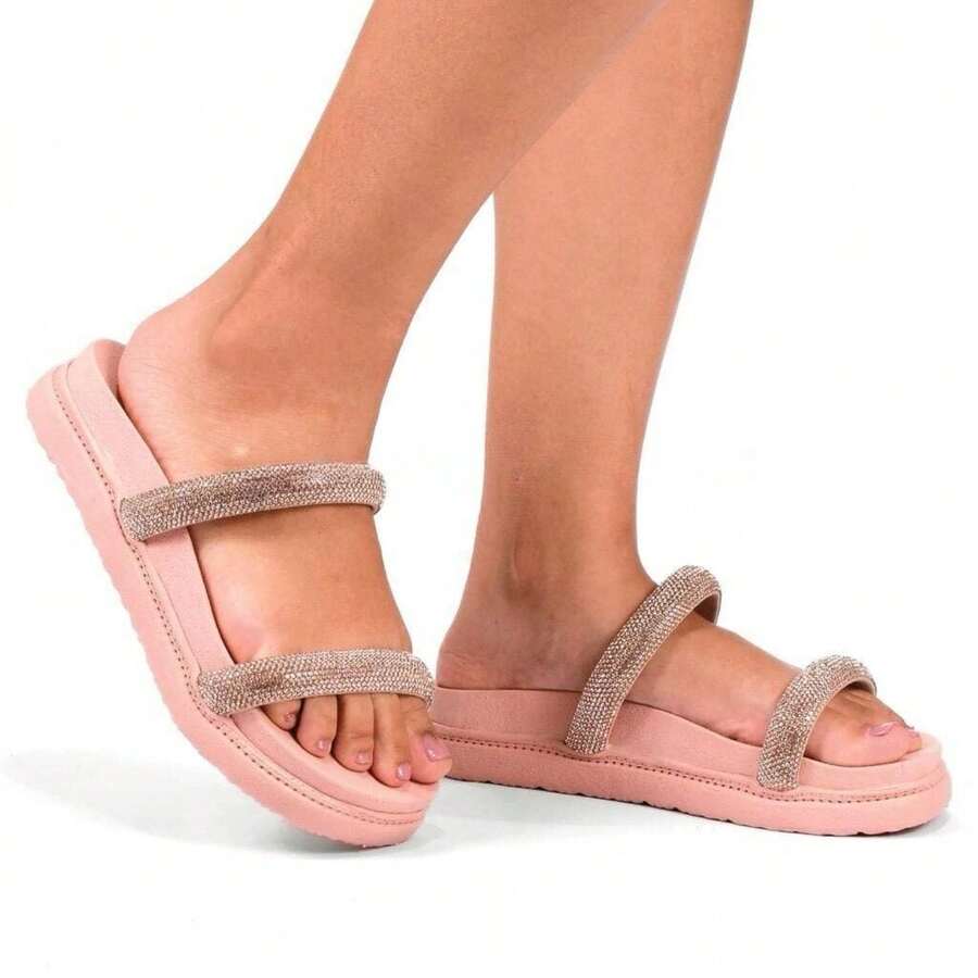 Women Platforms & Wedge Sandals - Màu hồng gỉ - Xem 1