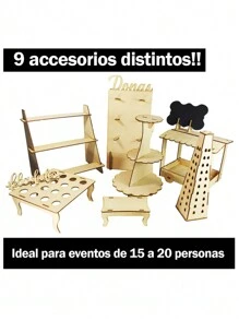 Candy Bar 9 Piezas Mesa de Dulces hasta 20 Personas - Camel - Ver 2