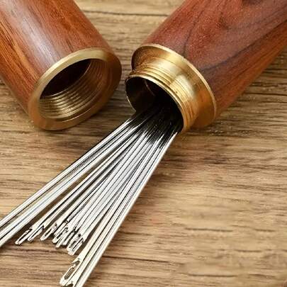 1 Hộp, 12 Chiếc Kim, Các Loại Kim Tự Xâu, Kim May, Mở Mặt Nhiều Kích Thước Bằng Thép Không Gỉ May Vá Dụng Cụ Cầm Tay Gia Đình Bao Bì Kim Được Gửi Ngẫu Nhiên