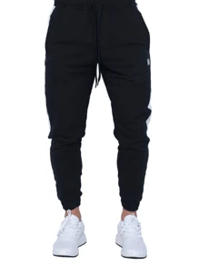 Men Sweatpants - Đen và trắng - Xem 2