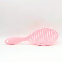 Cepillo Desenredante Ultra Suave Mango Ergonómico Cabello Rizado o Liso Húmedo o Seco Todo Tipo de Cabello Cepillo Hueco - Rosa - Ver 4