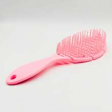 Cepillo Desenredante Ultra Suave Mango Ergonómico Cabello Rizado o Liso Húmedo o Seco Todo Tipo de Cabello Cepillo Hueco - Rosa - Ver 2