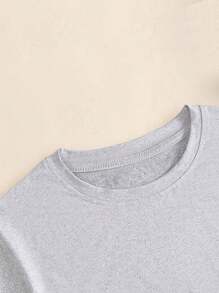 Camiseta básica 100% algodão tshirt premium p ao g2 - Cinza - Visão 3