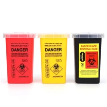 CONTENEDOR DE RESIDUOS PELIGROSOS PUNZOCORTANTES RPBI - Negro - Ver 9