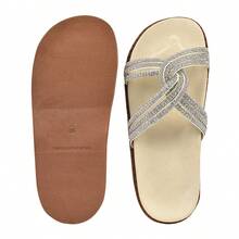 Women Flat Sandals - 米色 - 查看 4