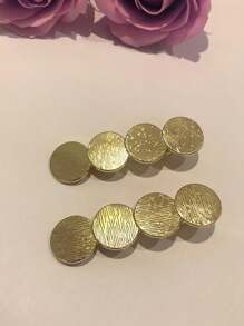 女士休閒髮夾適合日常使用 - 金色 - 查看 2
