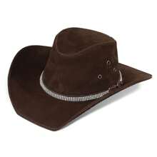 Chapéu Feminino Country Modão Sertanejo Cowboy Com Strass Lançamento Envio Imediato - Marrom - Visão 3