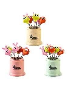 8 Mini Stainless Steel Forks For Fruit Food - Beige - View 5