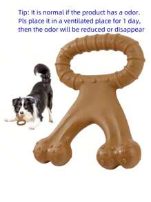 Durable Dog Toys For Aggressive Chewers, Interactive Dog Toys For Training And Cleaning, Suitable For Medium And Large Dogs - Yellow - View 2