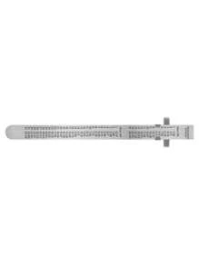 Regla 15 cm de acero inoxidable de bolsillo, Truper RGL-15B - Gris - Ver 2