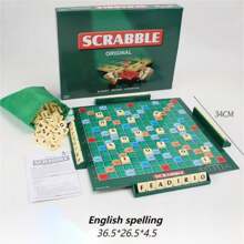 English Spelling Bee Board Game With Letter Tiles For Multiplayer Parties - Multicolor - View 3