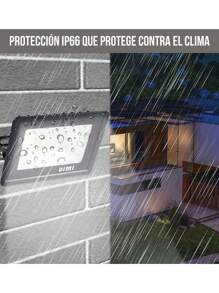 Reflector Lampara Led Luz Calida Y Blanca Iluminacion Exterior 30W - Blanco - Ver 5