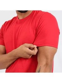 Men T-Shirts - 紅色 - 查看 3