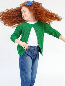 Young Girls Jeans - 中等水洗藍 - 查看 2