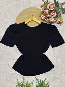 Women Blouses - 黑色 - 查看 1