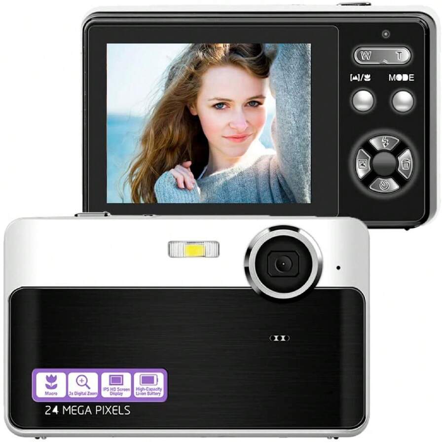 Camara Digital Vak VD-A 24mp Video 1080p Pantalla Ips 32gb