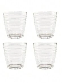 Jarra de vidrio de 1 Litro con tapa y  4 vasos de vidrio - transparente - Ver 3
