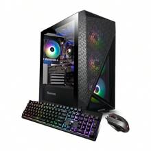 IBUYPOWER -  Gaming PC Desktop - AMD Ryzen 7 7700X - NVIDIA GeForce RTX 4070 12GB - 32GB DDR5 RGB RAM - 2TB NVMe SSD SlateMeshA7N4701 - Black - 美規B型插(110-127V) - 查看 1