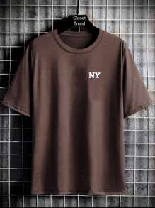 Men T-Shirts - 鏽棕色 - 查看 1