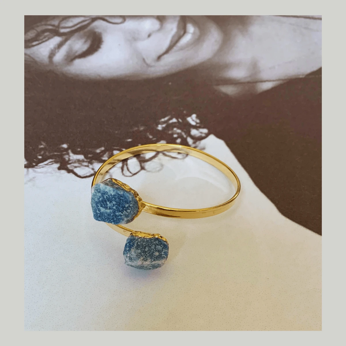 Lerato Afro Pulseira Femenina Bracelete Regulável em Pedra Natural Semijoias de Luxo Joias Femininas - Quartzo Verde - Visão 1