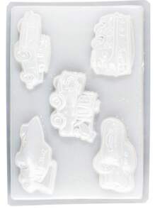 Molde para Gelatina en forma de Cars varios de 5. - Blanco - Ver 2