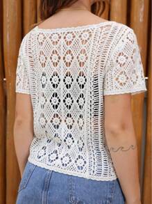 Women Tops - 米色 - 查看 3