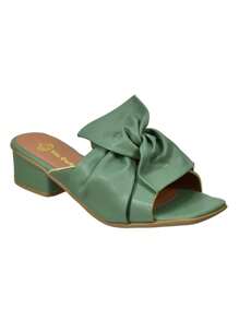 Women Heeled Sandals - màu xanh lá - Xem 2