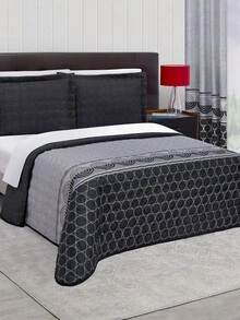 Home Elephant Edredón Ligero con Sábanas Matrimonial Negro Dos Vistas Zen - Negro - Ver 3