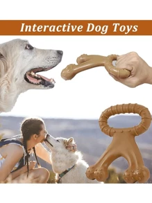 Durable Dog Toys For Aggressive Chewers, Interactive Dog Toys For Training And Cleaning, Suitable For Medium And Large Dogs - Yellow - View 7