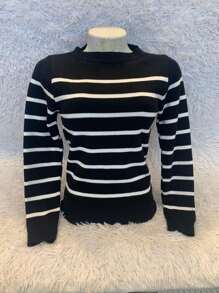 Women Sweaters - Đen và trắng - Xem 2