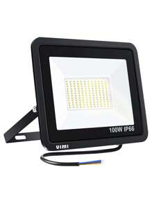 Reflector Led De 100w Ultradelgado Para Exterior De Alta Potencia - Blanco - Ver 2
