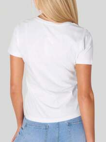 Women T-Shirts - 白色 - 查看 2