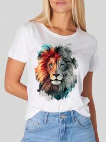 Women T-Shirts - 白色 - 查看 1