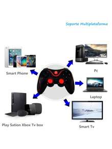 Control Inalámbrico Bluetooth para Celular Con Joystick Inalámbrico Multiplataforma Android /IOS Soporte - Negro - Ver 3