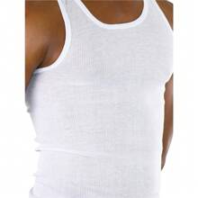 Men's Multi-Item Pack Of Classic Slim Fit Pre-Shrunk A-Shirt Tank Tops Undershirt - 9 Pack: White - View 8