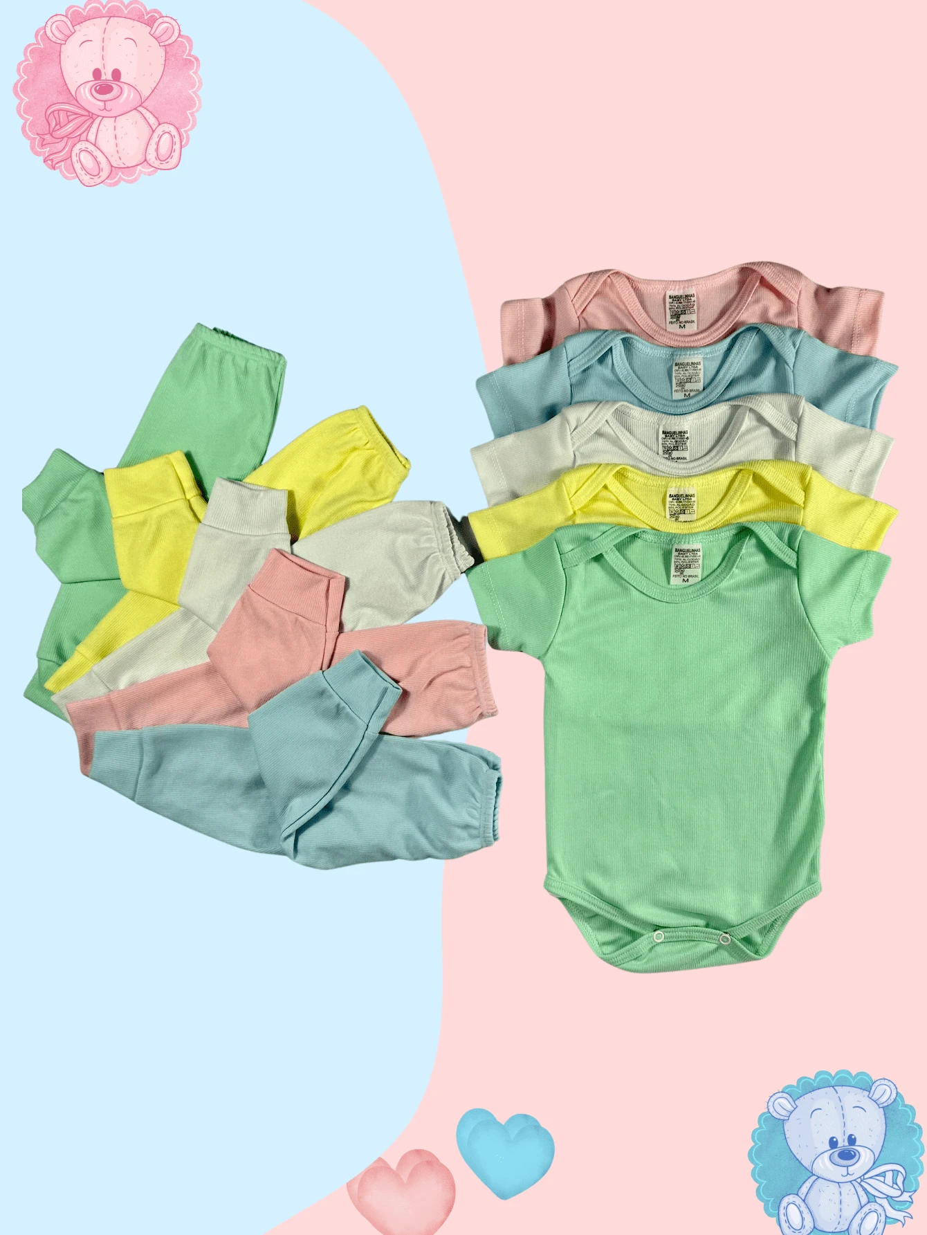 Baby Boys Sets - Hot Pink - View 1
