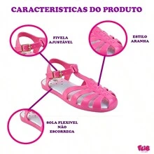 Kids Flat Sandals - 淺粉色 - 查看 3