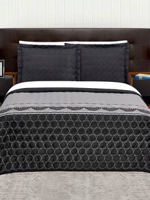 Home Elephant Edredón Ligero con Sábanas Matrimonial Negro Dos Vistas Zen - Negro - Ver 2