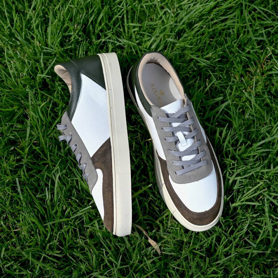 Tenis Kolhein Lush Blanco Casual 100% Natural Planos Calzado Unisex Elegante De Primavera Y Otoño De Piel  Adecuado Para El Trabajo, Compras Y Estudiantes, Zapatos Cómodos De Tacón Bajo Y Fácil De Poner - Blanco - Ver 1