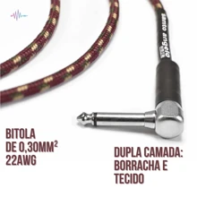 Cabo P10 P10 Santo Angelo Standard TX L 4,5 metros - Multicolorido - Visão 3
