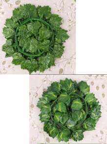 1 Paquete de Guias Follajes Verdes con 12 piezas de 2.1 metros. Hermosa Planta Diseño Hiedra Enredadera, Ideal para Decoración de Hogar, Oficina, Escuela, Habitación, Interior o Exterior.