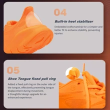 BMAI男款PURE LIGHT純光跑步鞋：輕巧、堅固、彈性、耐磨和防滑靜音、舒適透氣、增加厚度時尚外觀。跑步或有氧運動透氣、緩震跑鞋；適用於體能測試、速度訓練、穩定跑步鞋，適合騎行、露營、健身和其他輕型戶外運動、通勤、購物和運動穿著。