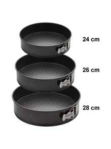 3 Moldes Desmontables Para Pasteles Repostería, Tres Tamaños