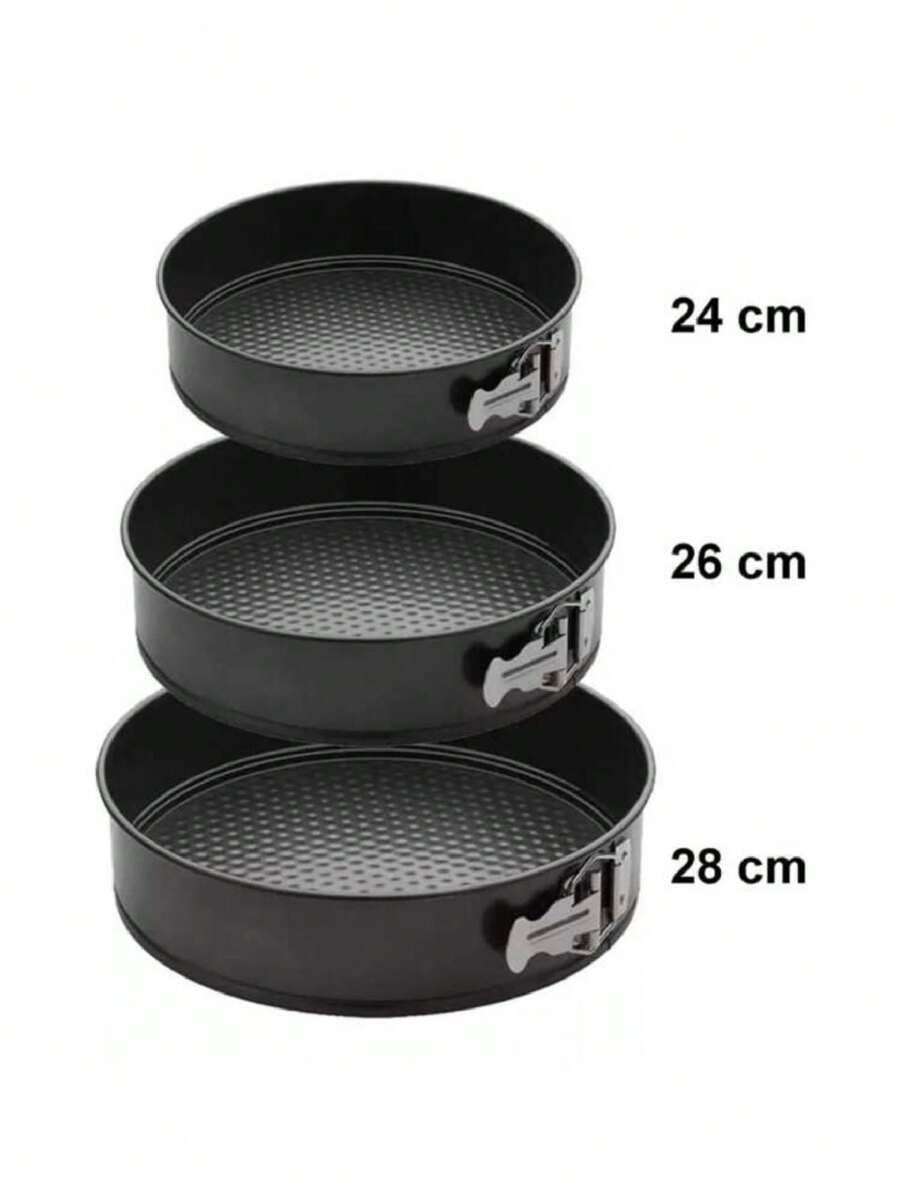 3 Moldes Desmontables Para Pasteles Repostería, Tres Tamaños