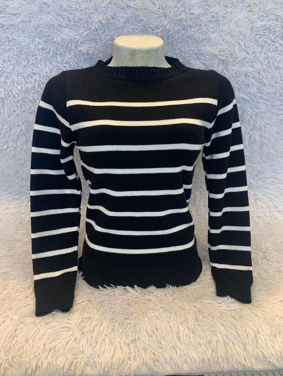 Women Sweaters - Đen và trắng - Xem 1