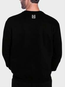 Men Hoodie & Sweatshirt Co-Ords - 黑色 - 查看 2