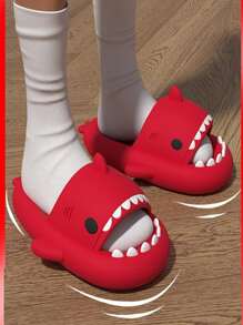Chanclas Sandalias Tiburon Unisex Colores Hombre Mujer Grande - Rojo - Ver 6