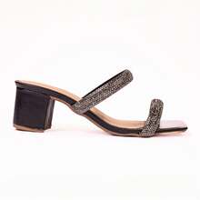 Women Heeled Sandals - 黑色 - 查看 2